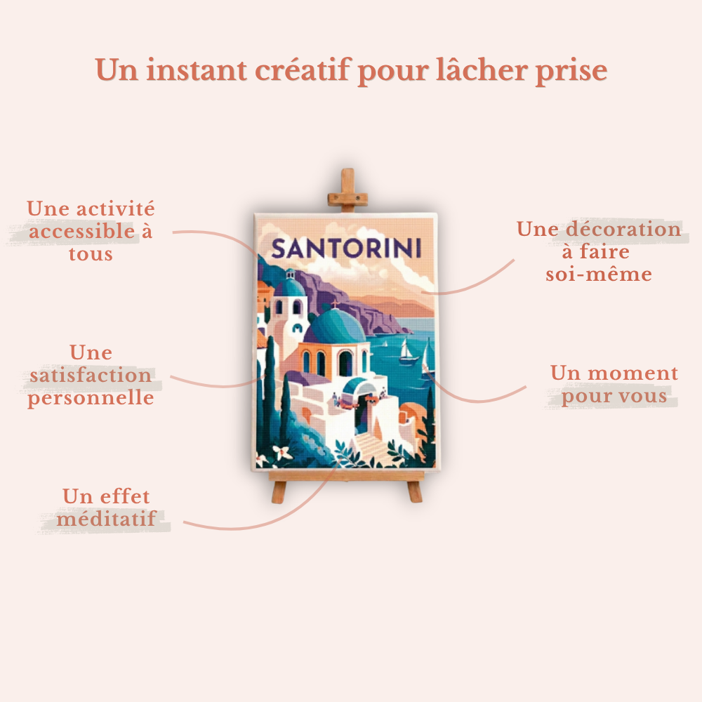 Diamond Painting - Été à Santorin