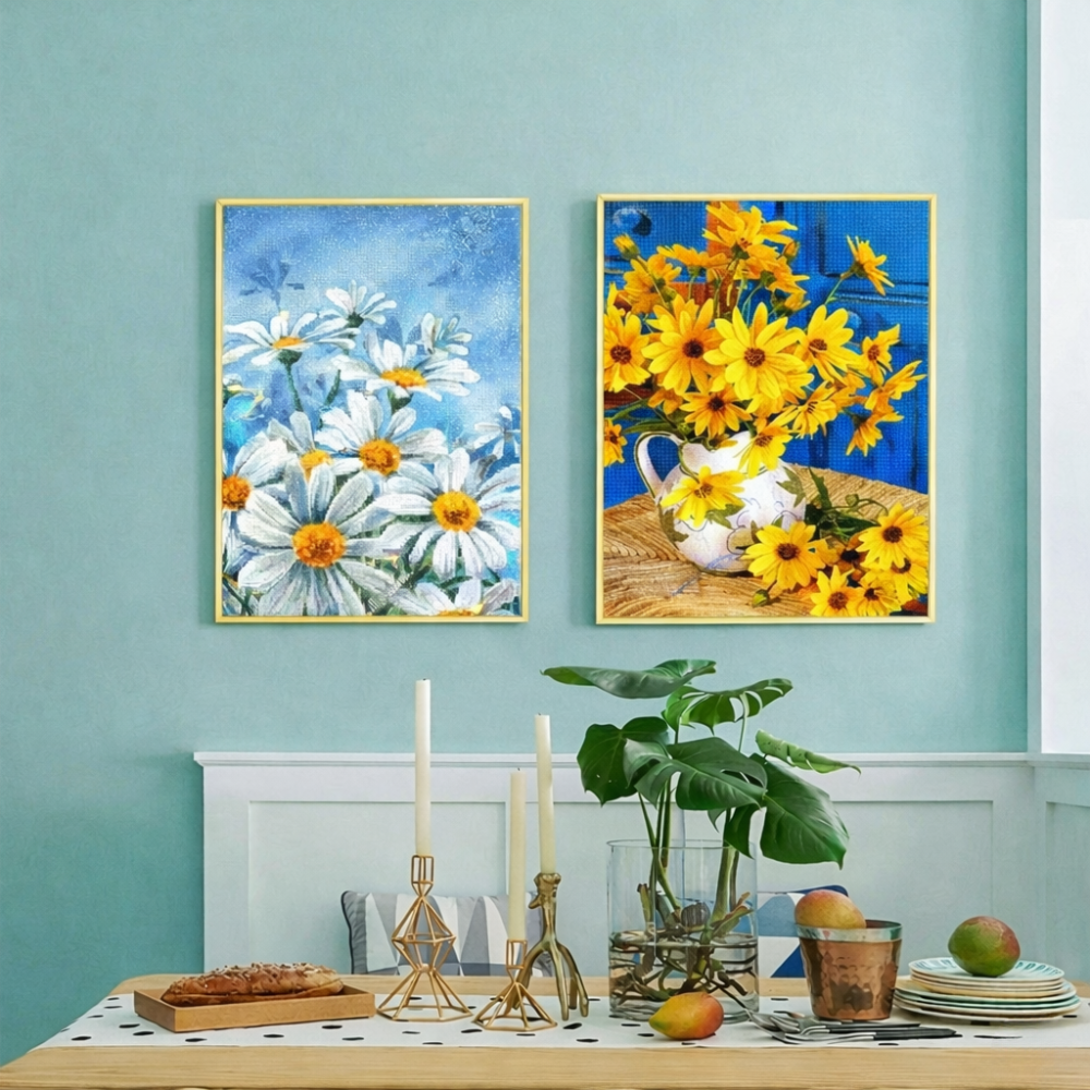 Diamond Painting - Bouquet de marguerites