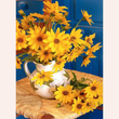 Diamond Painting - Éclat de fleurs jaunes