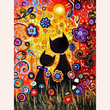 Diamond Painting - Chats rêveurs