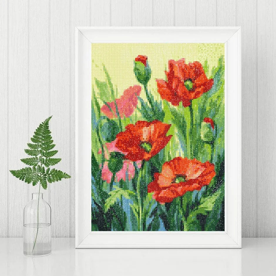 Diamond Painting - Champ de coquelicots