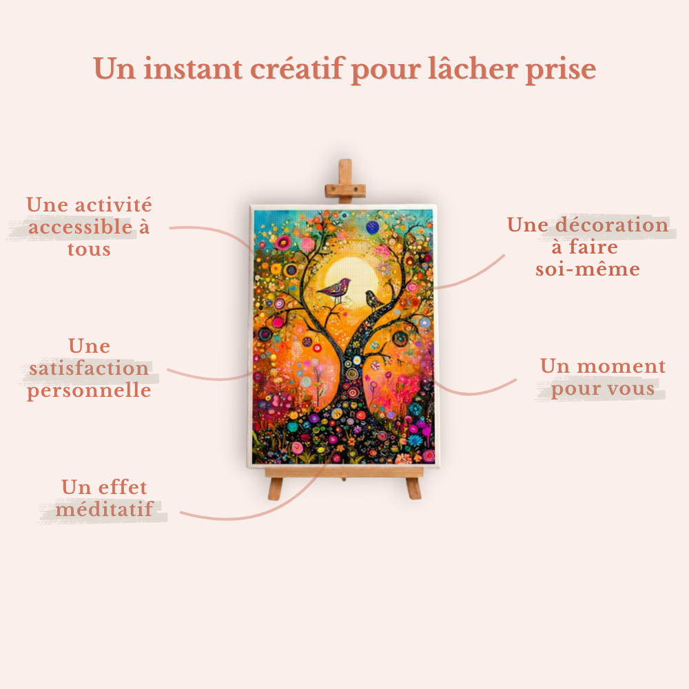Diamond Painting - Oiseaux complices