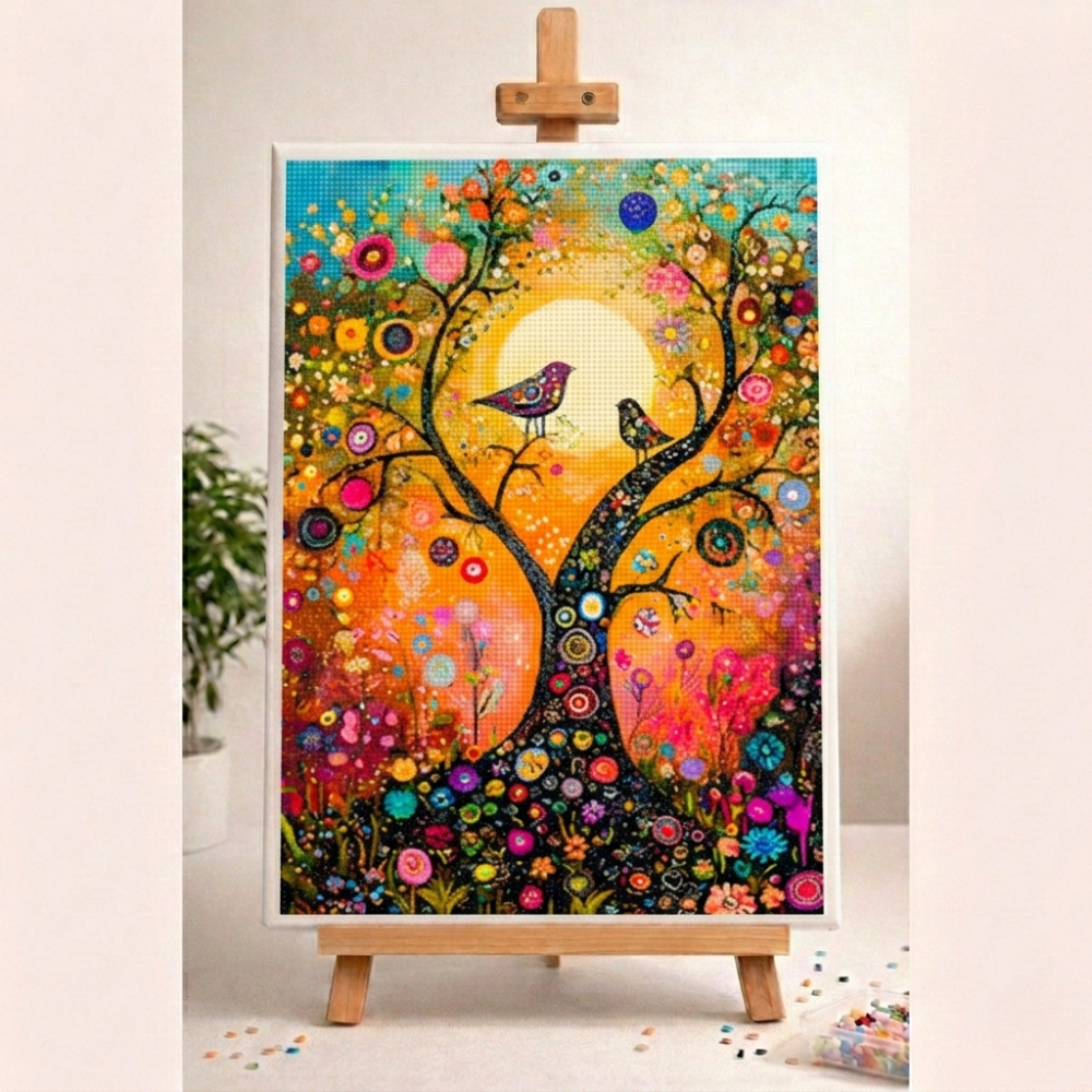 Diamond Painting - Oiseaux complices